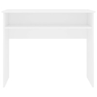 Produktbild för Skrivbord vit 90x50x74 cm konstruerat trä