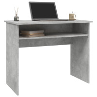 Produktbild för Skrivbord betonggrå 90x50x74 cm konstruerat trä