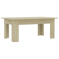 Produktbild för Soffbord sonoma-ek 100x60x42 cm konstruerat trä