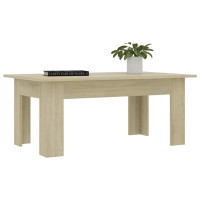Produktbild för Soffbord sonoma-ek 100x60x42 cm konstruerat trä