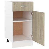 Produktbild för Underskåp med låda sonoma-ek 40x46x81,5 cm konstruerat trä