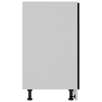 Produktbild för Underskåp med låda “Lyon” svart 80x46x81,5 cm konstruerat trä