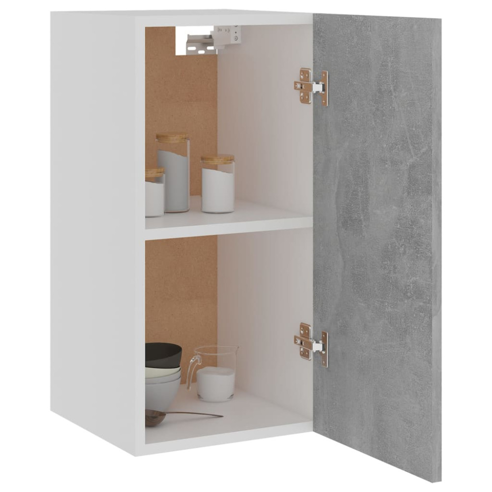 Produktbild för Väggskåp betonggrå 29,5x31x60 cm konstruerat trä