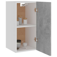 Produktbild för Väggskåp betonggrå 29,5x31x60 cm konstruerat trä