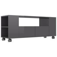 Produktbild för TV-bänk grå högglans 120x35x48 cm konstruerat trä