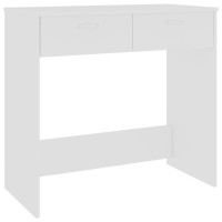 Produktbild för Skrivbord vit 80x40x75 cm konstruerat trä