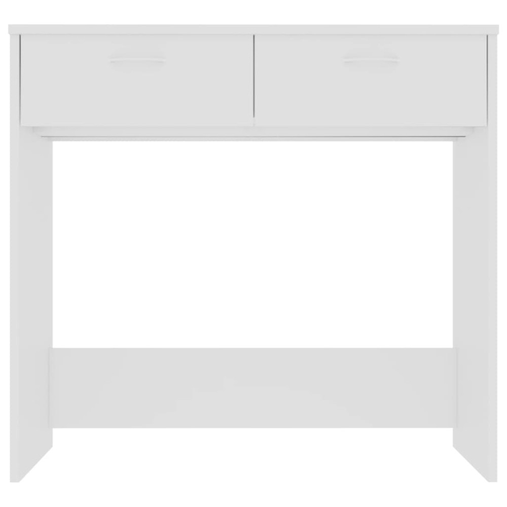 Produktbild för Skrivbord vit 80x40x75 cm konstruerat trä
