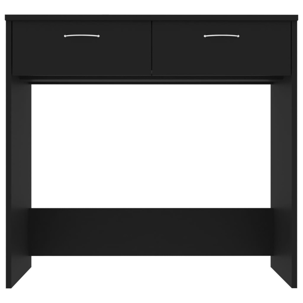 Produktbild för Skrivbord svart 80x40x75 cm konstruerat trä