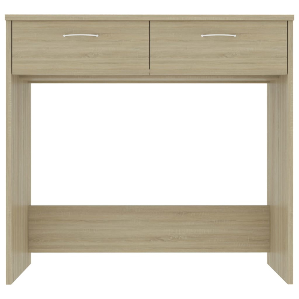 Produktbild för Skrivbord sonoma-ek 80x40x75 cm konstruerat trä