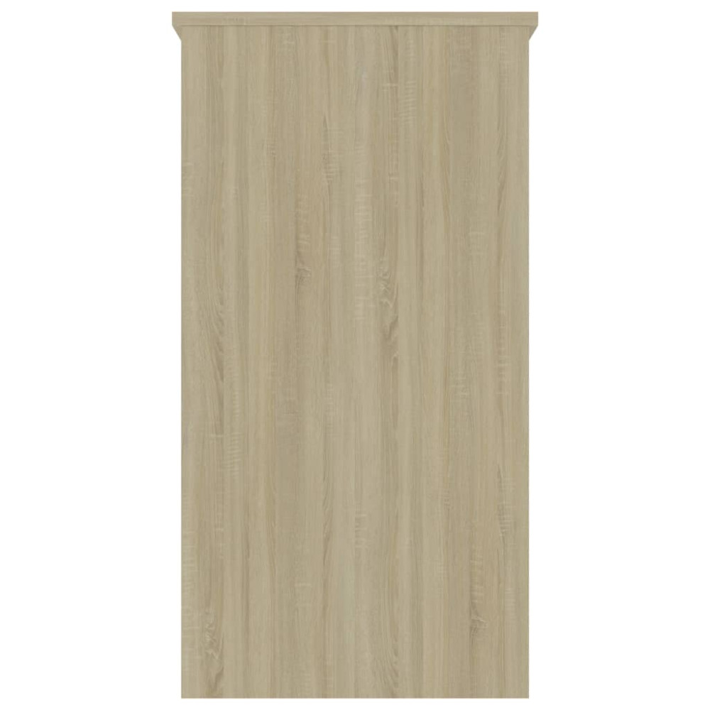 Produktbild för Skrivbord sonoma-ek 80x40x75 cm konstruerat trä