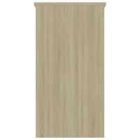 Produktbild för Skrivbord sonoma-ek 80x40x75 cm konstruerat trä