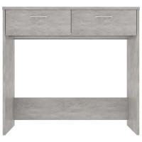 Produktbild för Skrivbord betonggrå 80x40x75 cm konstruerat trä