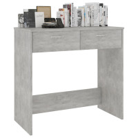 Produktbild för Skrivbord betonggrå 80x40x75 cm konstruerat trä