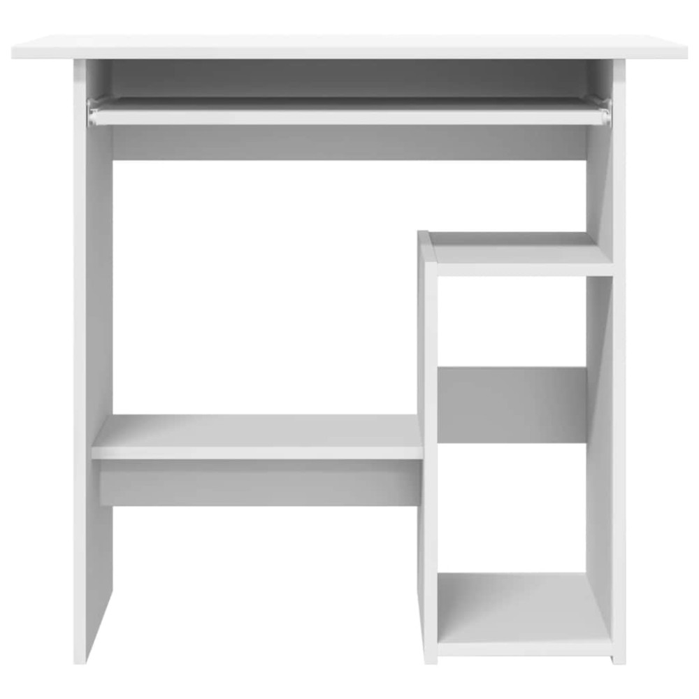Produktbild för Skrivbord vit 80x45x74 cm konstruerat trä