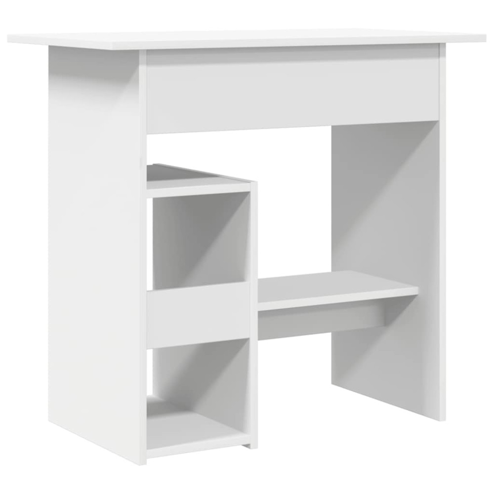 Produktbild för Skrivbord vit 80x45x74 cm konstruerat trä