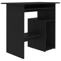 Produktbild för Skrivbord svart 80x45x74 cm konstruerat trä