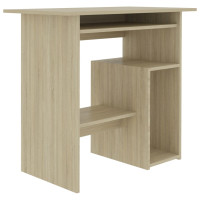 Produktbild för Skrivbord sonoma-ek 80x45x74 cm konstruerat trä