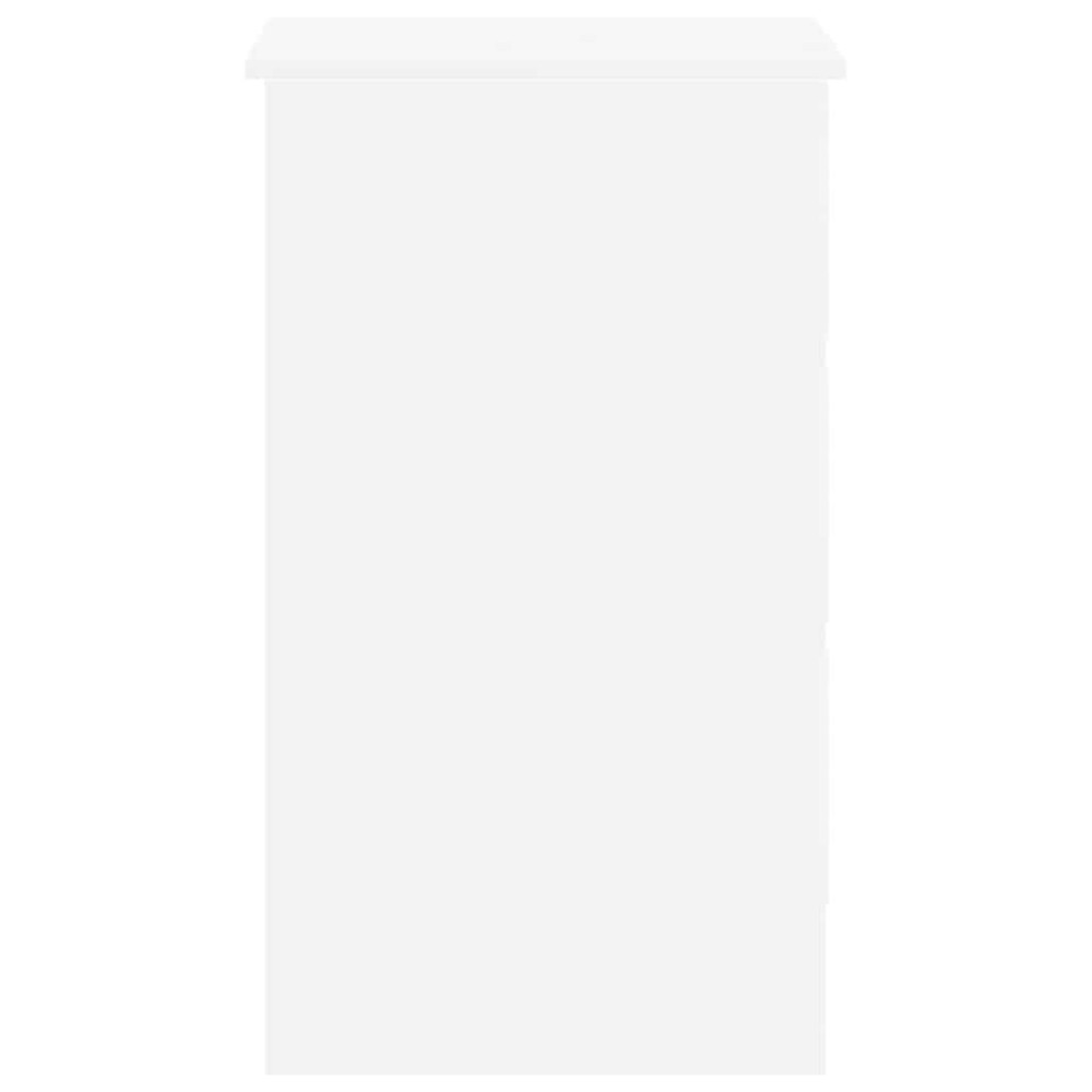 Produktbild för Skrivbord vit 90x45x76 cm konstruerat trä