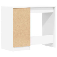 Produktbild för Skrivbord vit 90x45x76 cm konstruerat trä