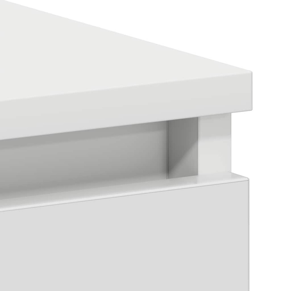 Produktbild för Skrivbord vit 90x45x76 cm konstruerat trä