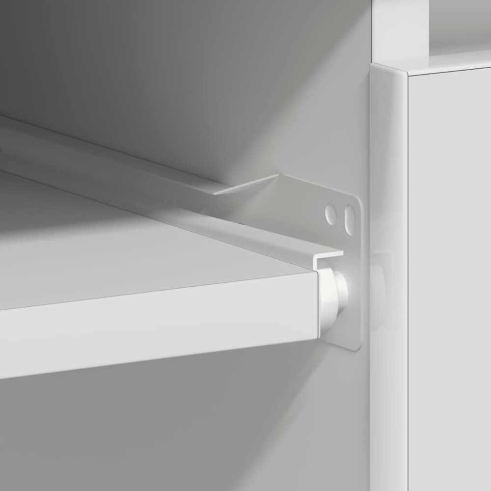 Produktbild för Skrivbord vit 90x45x76 cm konstruerat trä