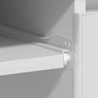 Produktbild för Skrivbord vit 90x45x76 cm konstruerat trä
