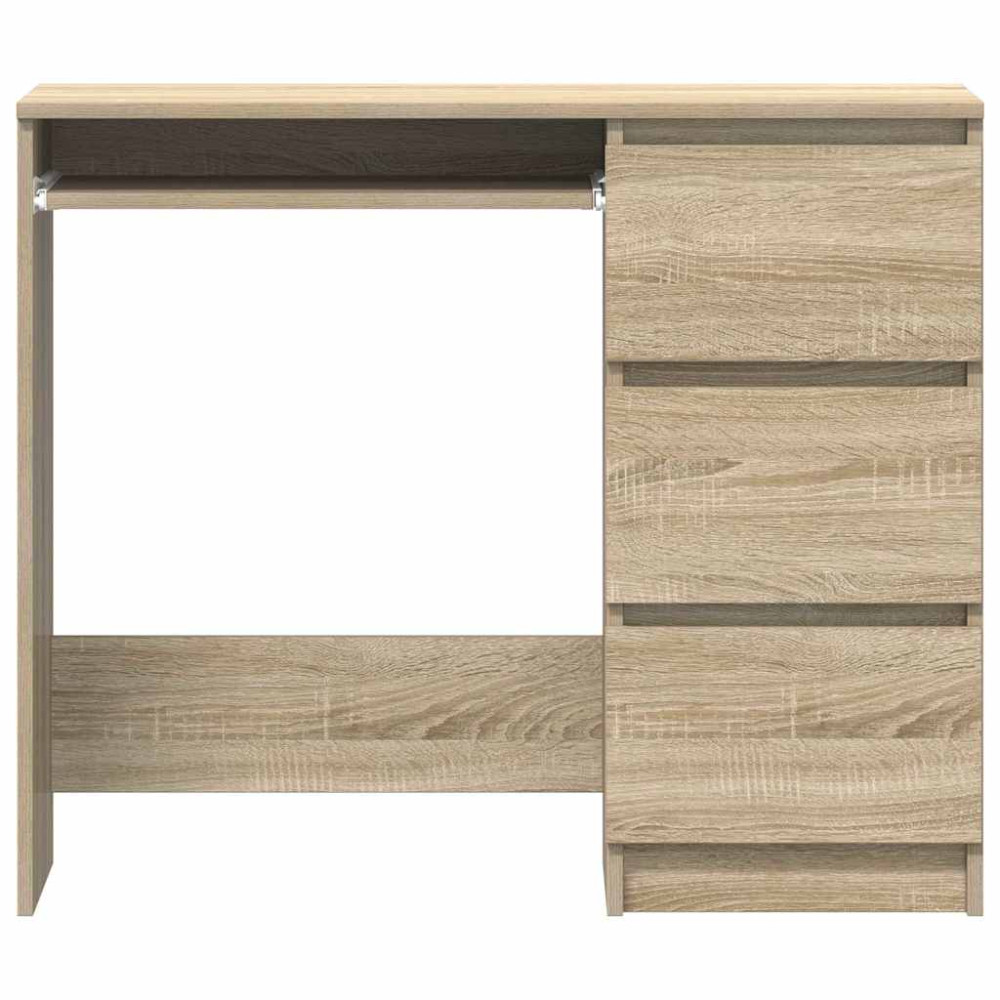 Produktbild för Skrivbord sonoma-ek 90x45x76 cm konstruerat trä