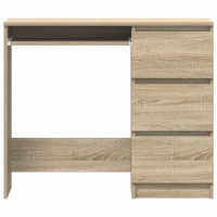 Produktbild för Skrivbord sonoma-ek 90x45x76 cm konstruerat trä