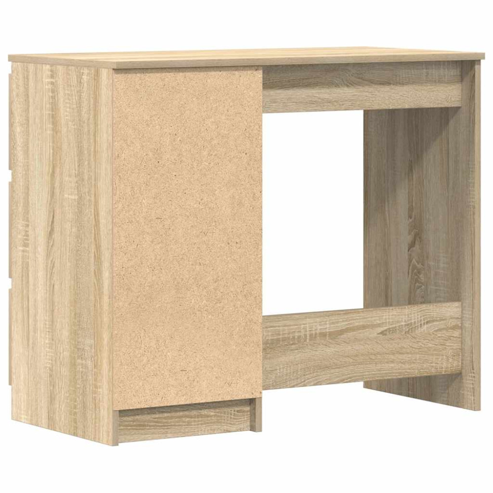 Produktbild för Skrivbord sonoma-ek 90x45x76 cm konstruerat trä