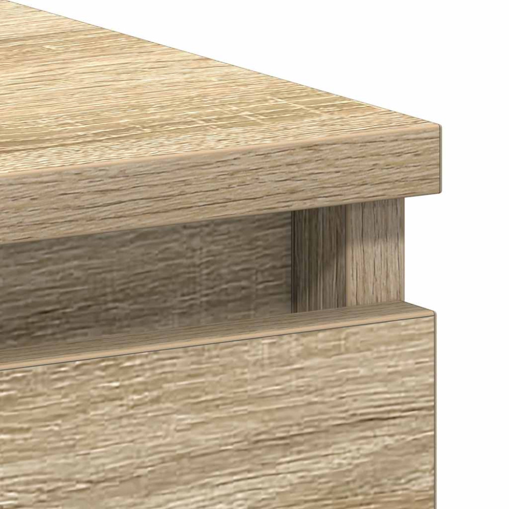 Produktbild för Skrivbord sonoma-ek 90x45x76 cm konstruerat trä