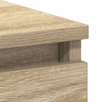 Produktbild för Skrivbord sonoma-ek 90x45x76 cm konstruerat trä