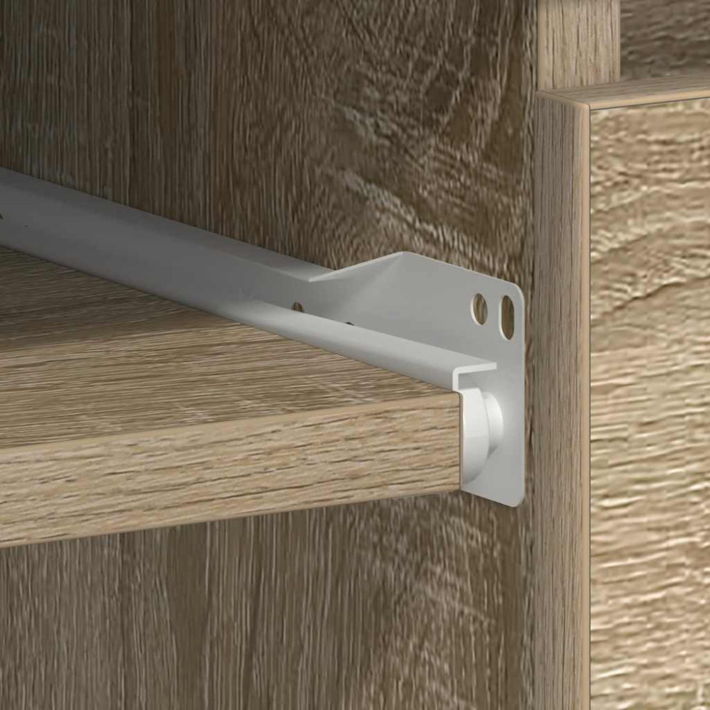 Produktbild för Skrivbord sonoma-ek 90x45x76 cm konstruerat trä