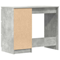 Produktbild för Skrivbord betonggrå 90x45x76 cm konstruerat trä