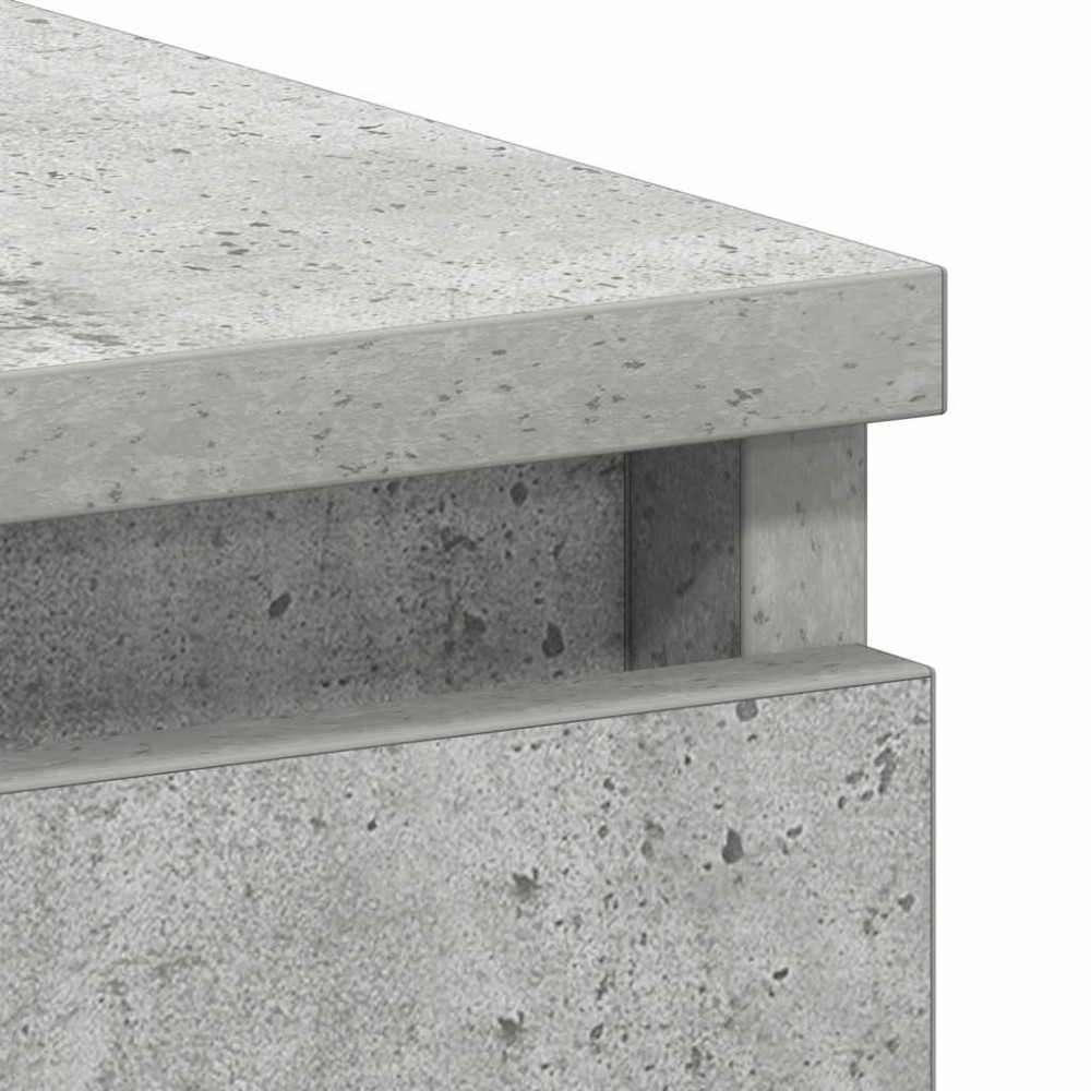 Produktbild för Skrivbord betonggrå 90x45x76 cm konstruerat trä