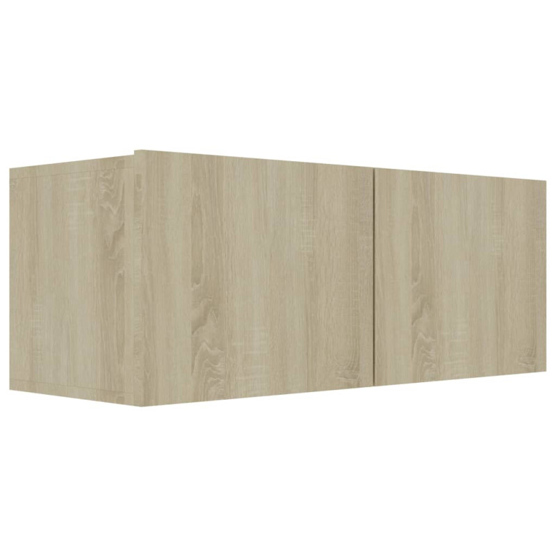 Produktbild för Tv-bänk sonoma-ek 80x30x30 cm konstruerat trä