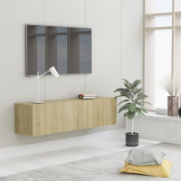 Produktbild för TV-bänk sonoma-ek 120x30x30 cm konstruerat trä
