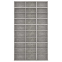 Produktbild för CD-hylla grå 102x16x177,5 cm konstruerat trä