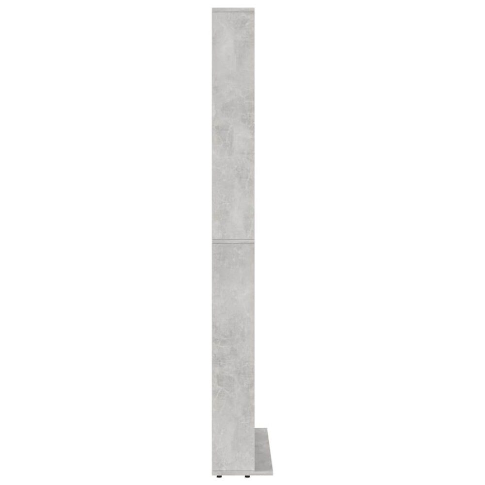 Produktbild för CD-hylla grå 102x16x177,5 cm konstruerat trä