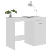 Produktbild för Skrivbord vit 100x50x76 cm konstruerat trä