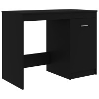 Miniatyr av produktbild för Skrivbord svart 100x50x76 cm konstruerat trä