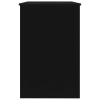 Produktbild för Skrivbord svart 100x50x76 cm konstruerat trä