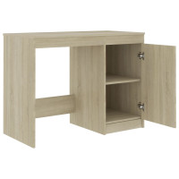 Produktbild för Skrivbord sonoma-ek 100x50x76 cm konstruerat trä