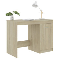 Produktbild för Skrivbord sonoma-ek 100x50x76 cm konstruerat trä