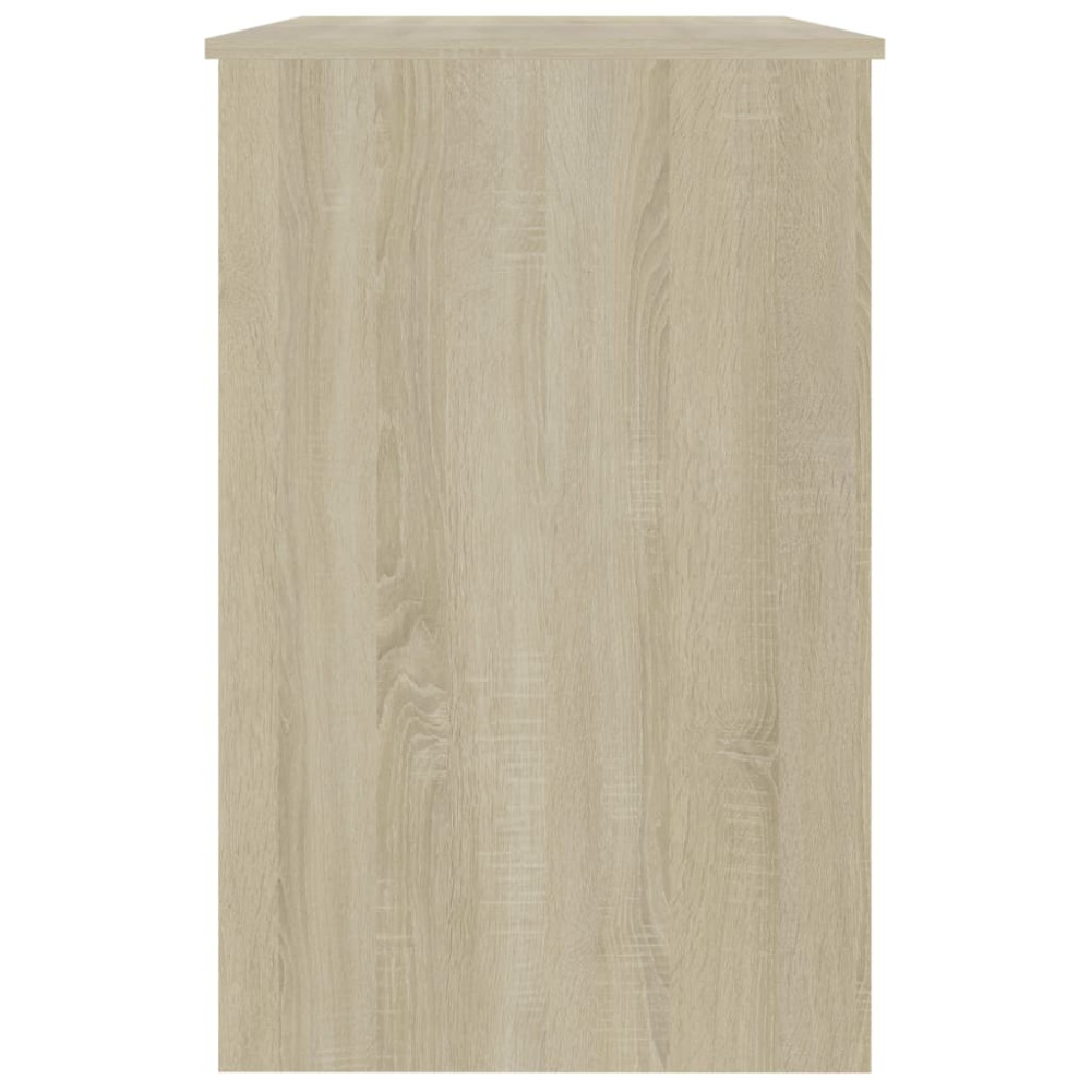 Produktbild för Skrivbord sonoma-ek 100x50x76 cm konstruerat trä