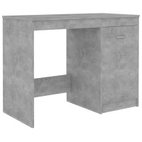 Miniatyr av produktbild för Skrivbord betonggrå 100x50x76 cm konstruerat trä
