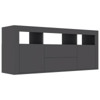 Miniatyr av produktbild för TV-bänk grå 120x30x50 cm spånskiva