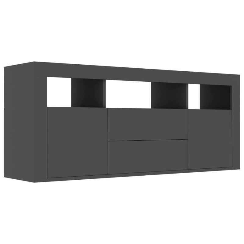 Produktbild för TV-bänk grå 120x30x50 cm spånskiva