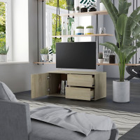 Produktbild för Tv-bänk sonoma-ek 80x34x36 cm konstruerat trä
