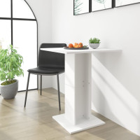 Miniatyr av produktbild för Cafébord vit 60x60x75 cm konstruerat trä