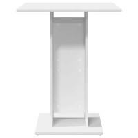 Produktbild för Cafébord vit 60x60x75 cm konstruerat trä